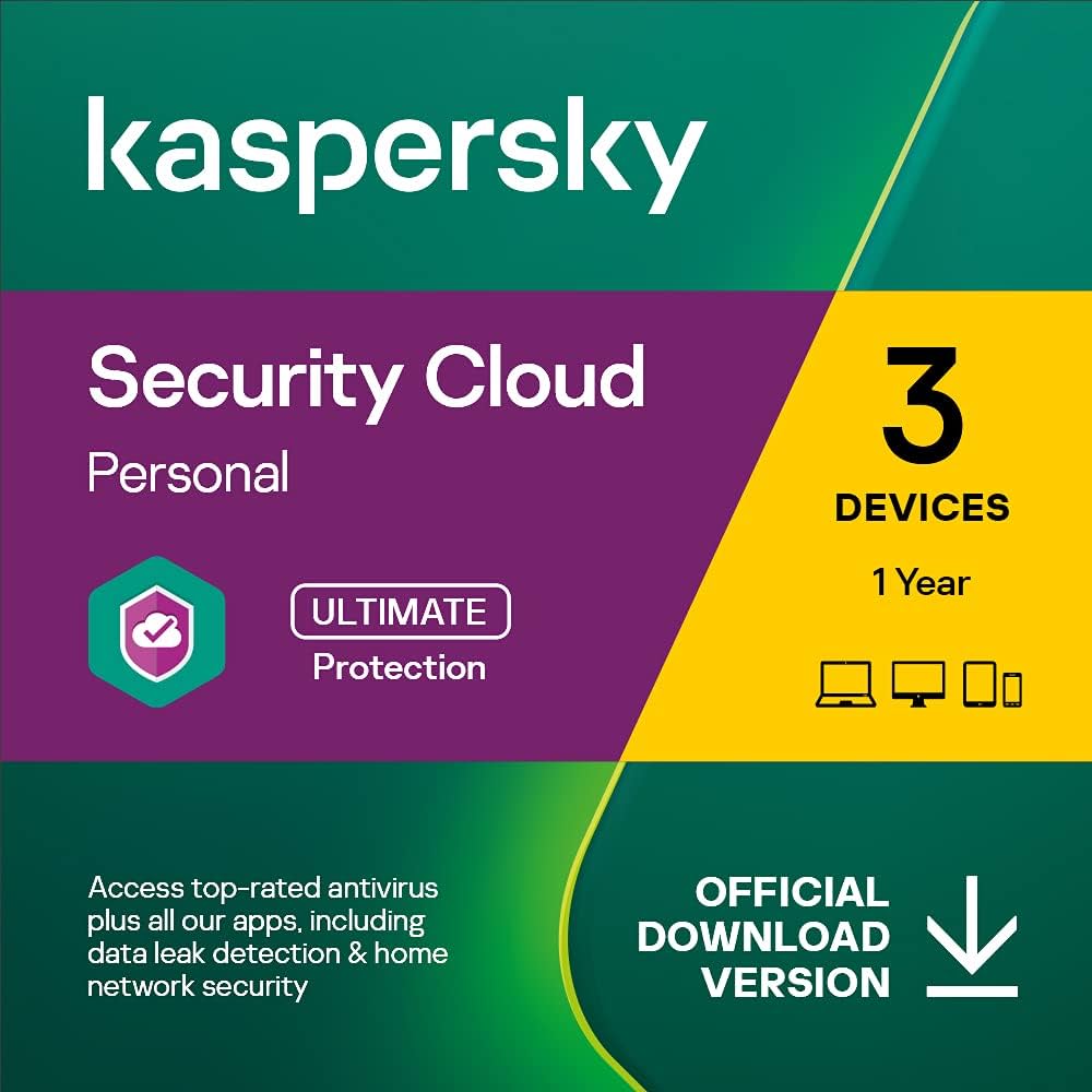 Kaspersky Security Cloud Personal (1 an / 3 appareils)