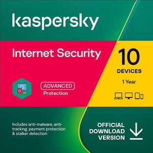 Kaspersky Internet Security 2023 EU Key (1 an / 10 appareils)