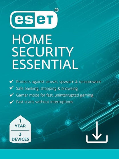 ESET Home Security Essential Key (1 an / 3 appareils)