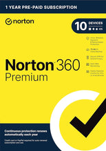 Norton 360 Premium 2024 LATAM Key (1 an / 10 appareils) + 75 GB Cloud Storage + VPN