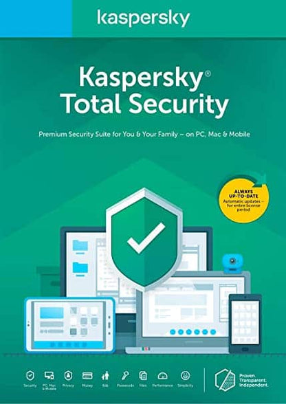 Clé Kaspersky Total Security 2024 (1 an / 1 appareil)