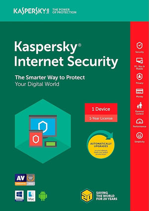 Kaspersky Internet Security 2024 Clé UE (2 ans / 1 appareil)