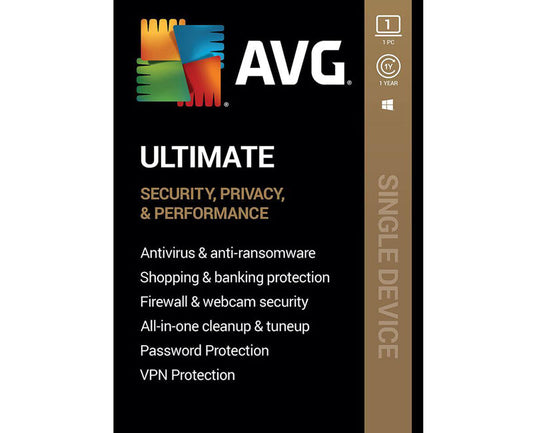 Clé AVG Ultimate pour Windows 2024 (1 an / 1 PC)