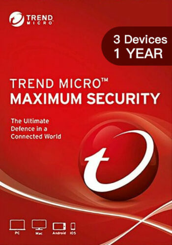 Clé Trend Micro Maximum Security (1 an / 3 PC)