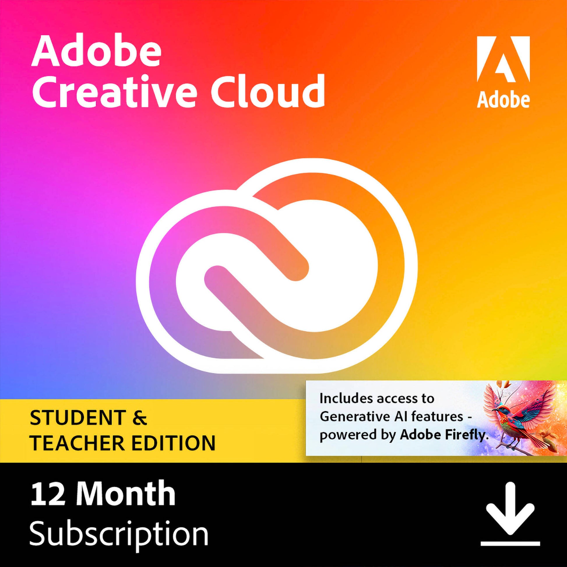 Abonnement de 12 mois à Adobe Creative Cloud