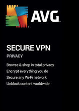 Clé AVG Secure VPN (2 ans / 10 appareils)