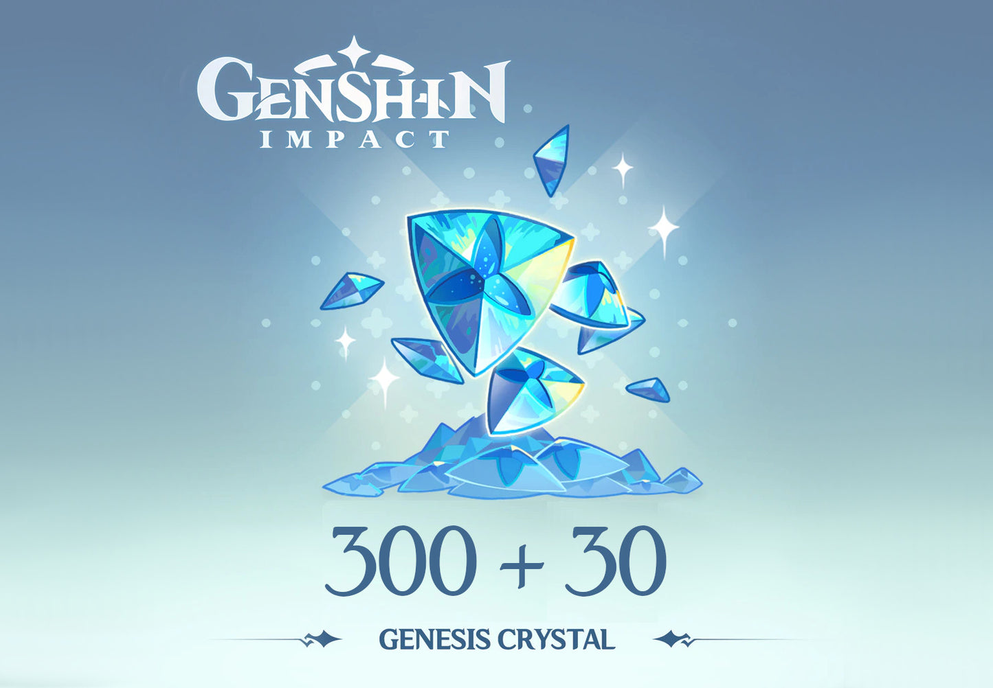 Genshin Impact - 300 + 30 cristaux Genesis Bon Reidos