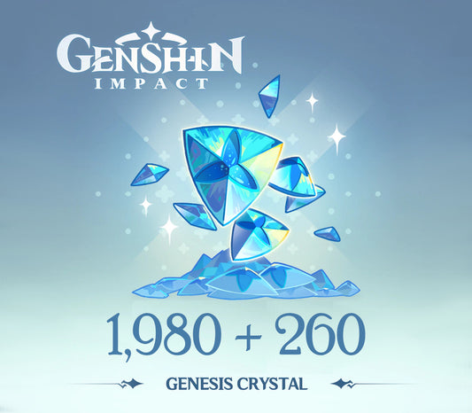 Genshin Impact - 1 980 + 260 cristaux de genèse Bon Reidos