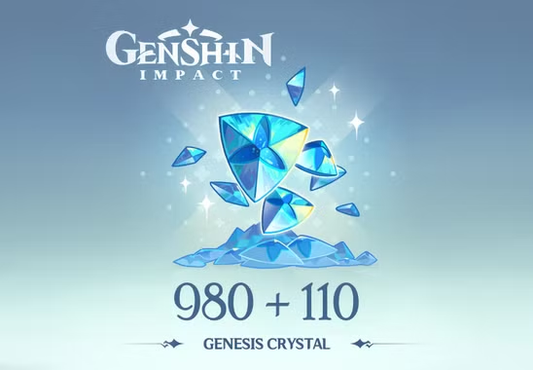 Genshin Impact - 980 + 110 cristaux de genèse Bon Reidos