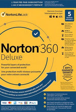 Norton 360 Deluxe EU Key (1 an / 5 appareils) + 50 GB Cloud Storage