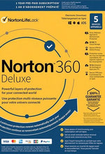 Norton 360 Deluxe US Key (1 an / 5 appareils) + 50 GB Cloud Storage
