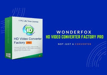 Wonderfox : HD Video Converter Factory Pro Lifetime EN/FR/JA/ZH/ES Global Software License CD Key