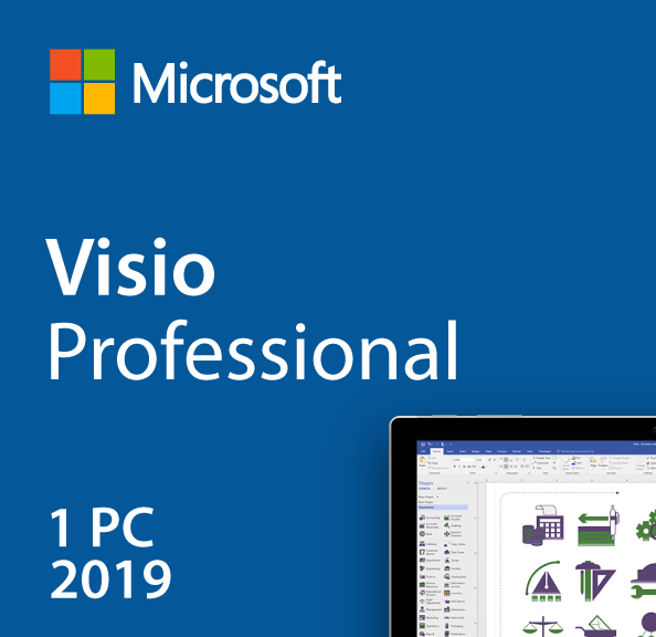 Clé Microsoft Visio Pro 2019 Global